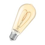 Osram Vintage 1906 LED E27 Edison Filament Goud 8W 806lm - 922 Zeer Warm Wit | Beste Kleurweergave - Dimbaar - Vervangt 60W
