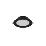 Noxion LED Downlight Hera Plat Inbouw Zwart 9W 900lm 80D - 827-830-840 CCT | 146mm - Zaagmaat 120mm