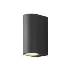 D'Lite Wandlamp Vossem Aluminium Zwart Up & Down| IP54 - Geschikt Voor 2x GU10