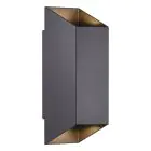 Nordlux Nico Wandlamp Aluminium Zwart Up & Down | IP54 - Geschikt voor 2x GU10