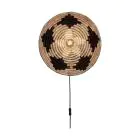 Good&Mojo Wandlamp Andros Zwart/Natural | Geschikt voor 1x E27 