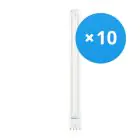 Voordeelpak 10x Ledvance Dulux-L LED 18W - 830 Warm Wit | 4-Pin - Vervangt 36W