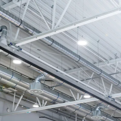 High Bays on a industry ceiling